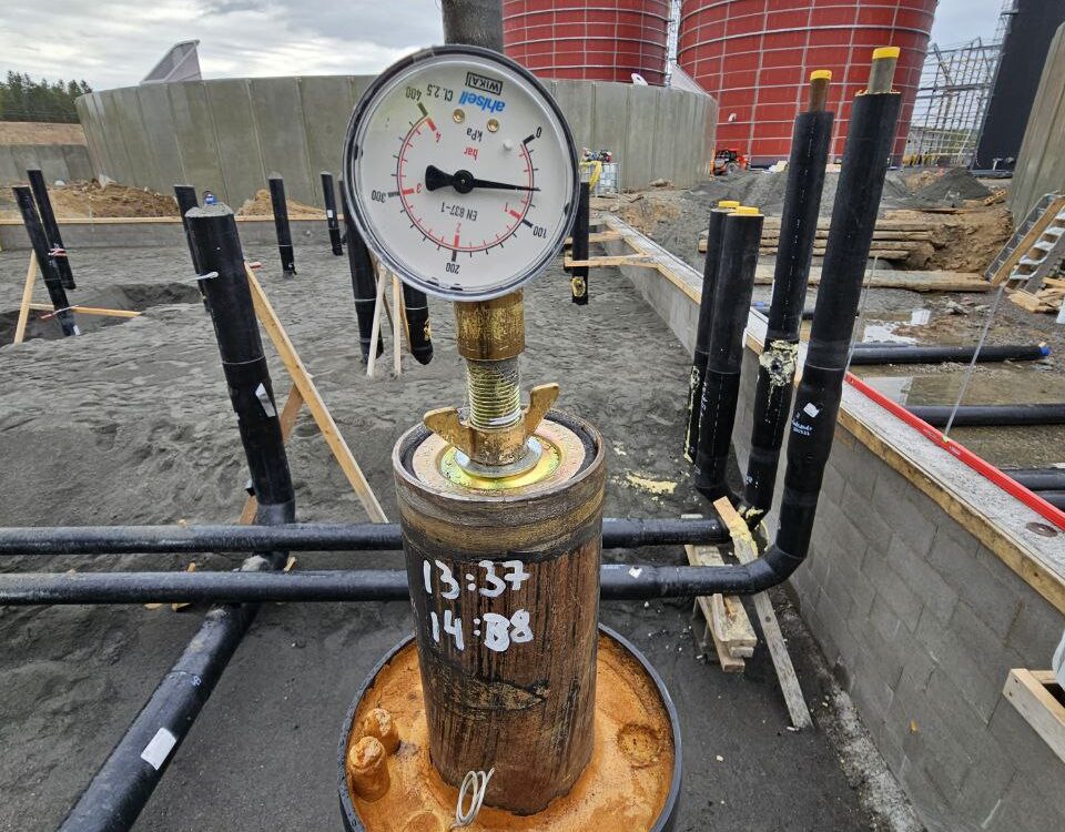 Biogas plant installation